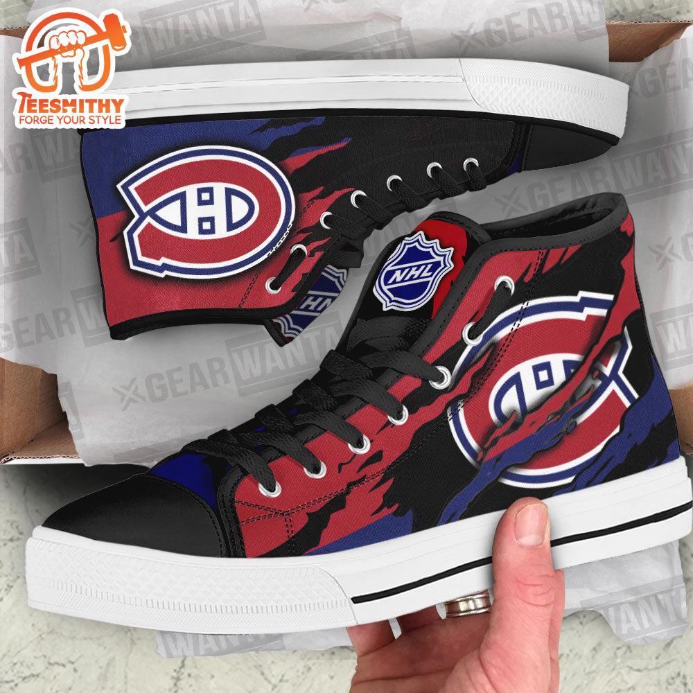 Montreal Canadiens High Top Shoes For Fans