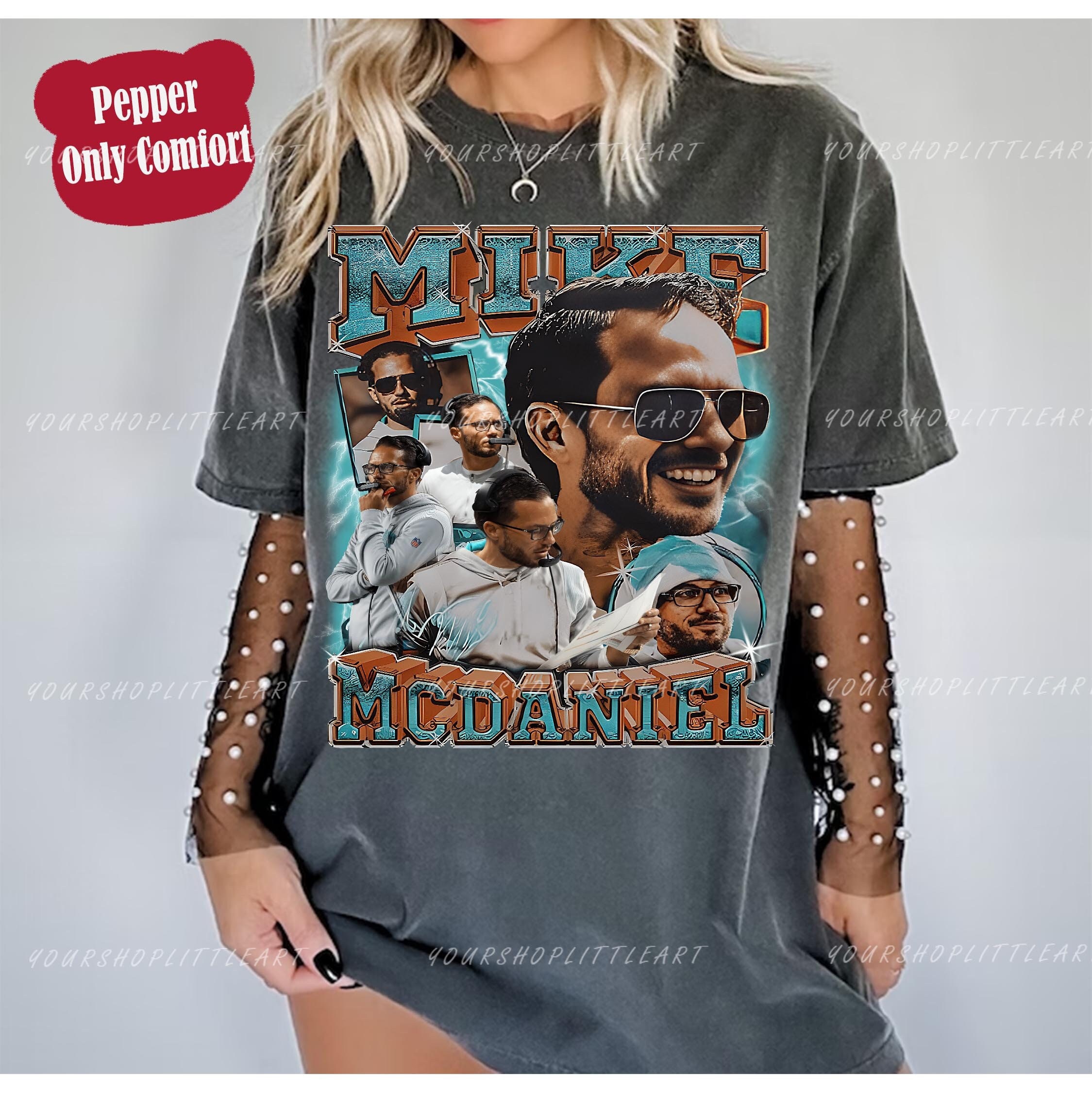 Vintage Mike McDaniel Miami Football Shirt, Mike McDaniel Vintage 90s Bootleg , Football 90s Vintage Gift