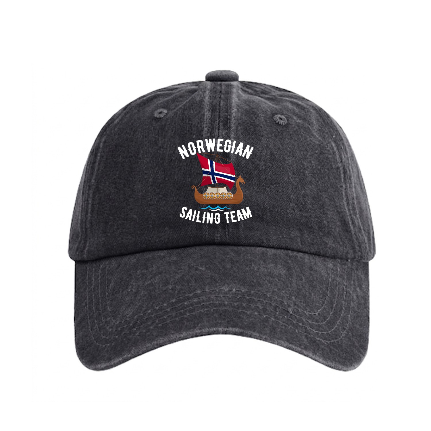 Norwegian Sailing Team Washed Denim Baseball Caps