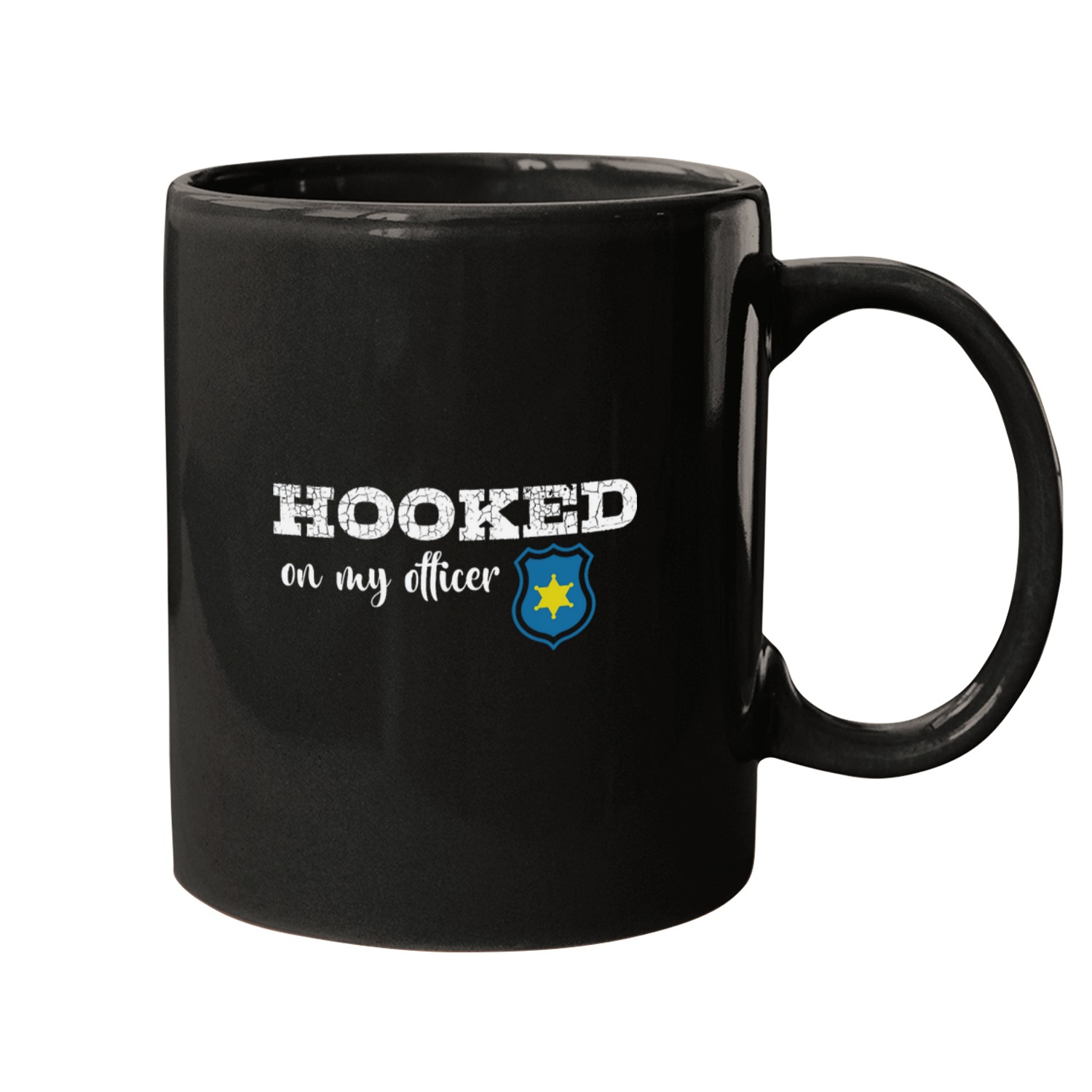 Police Hooked on my Officer Mugs