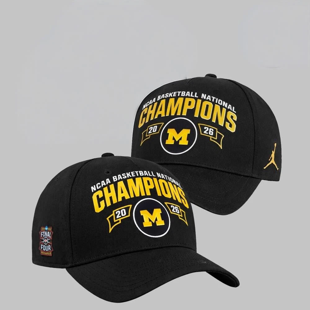 Michigan Wolverines 2026 Men’s Basketball National Champions Cap (print)