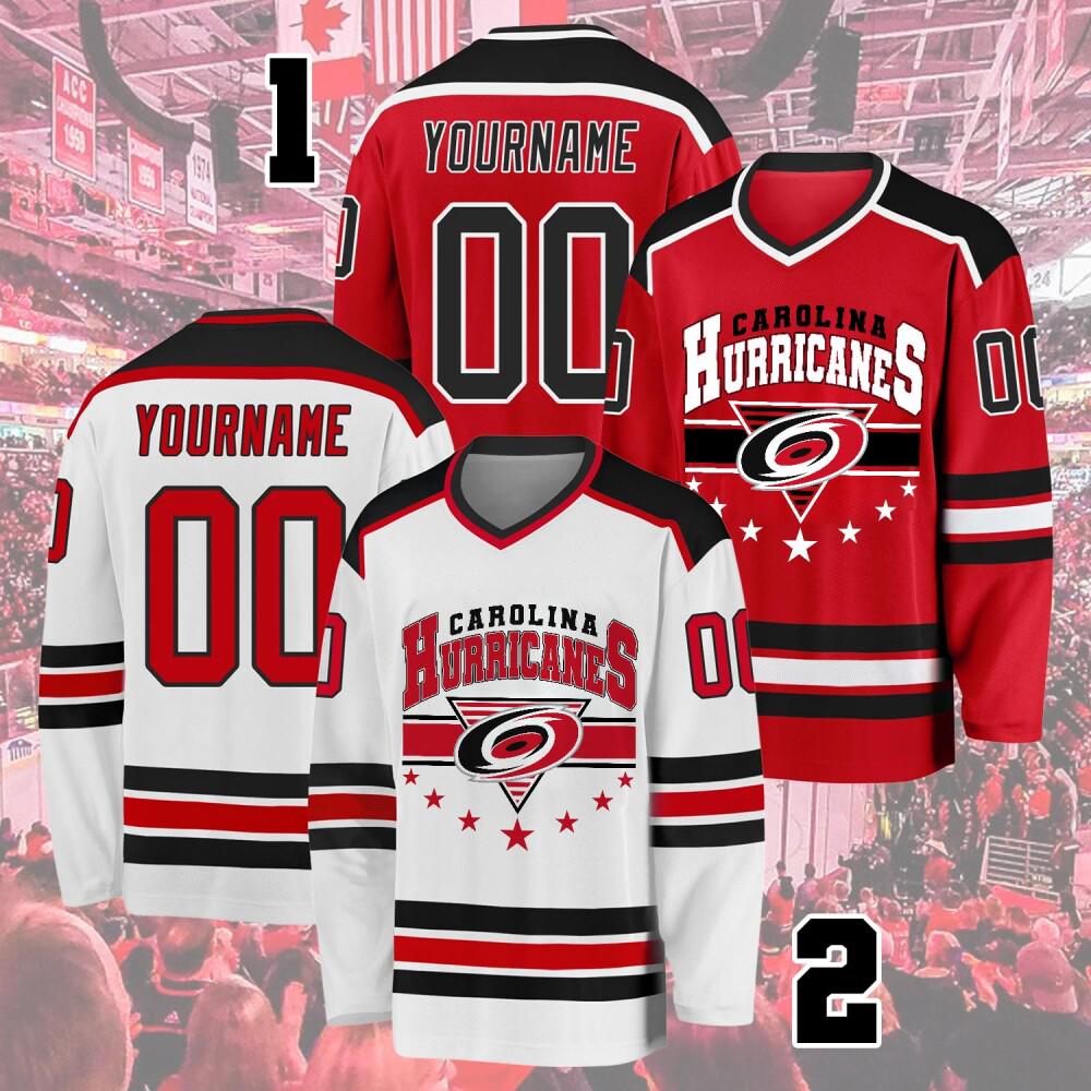 Personalized Carolina Hockey Team Jersey, Custom Hurricanes Hockey Jersey, Gift For Fan, Jersey For Adult And Kids, Hockey Lovers
