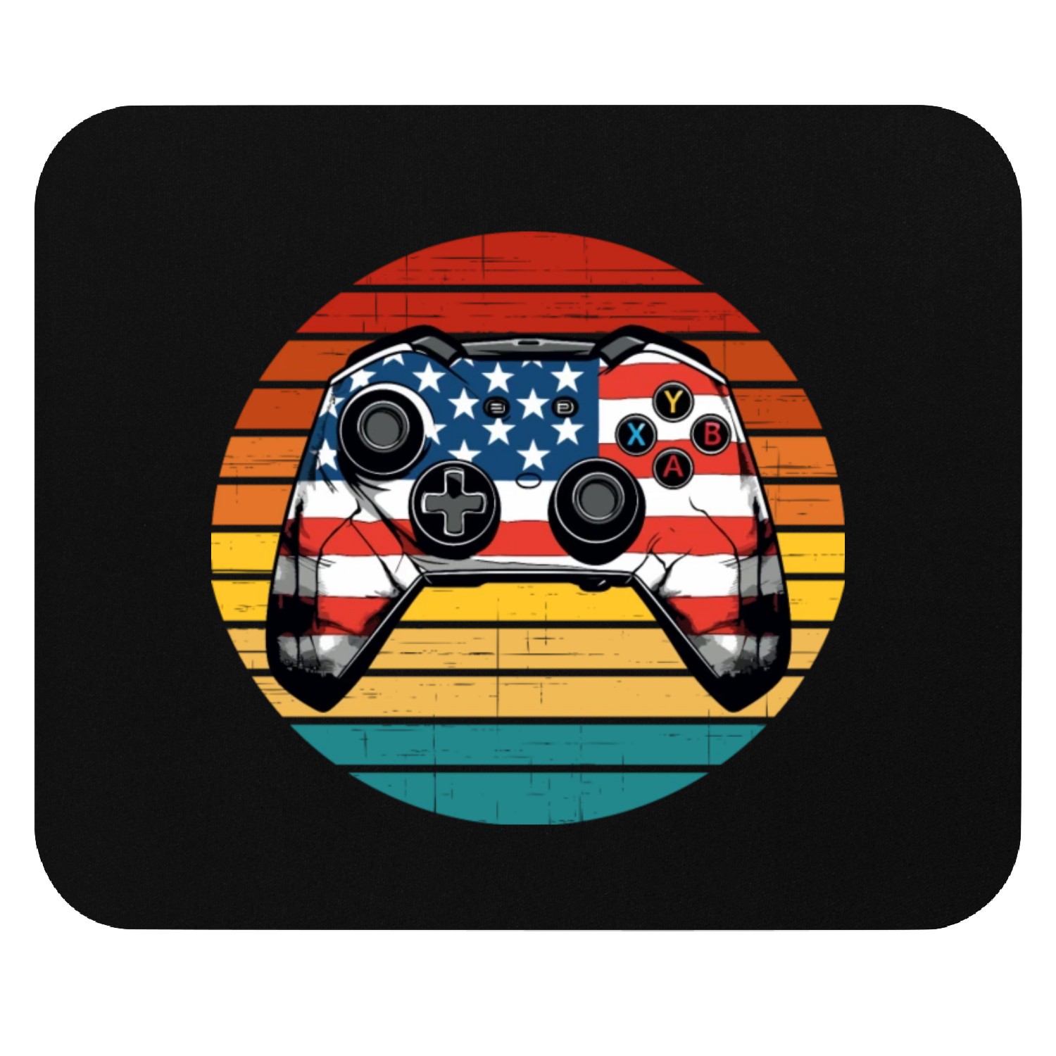 Sunset Video Game Mouse Pads
