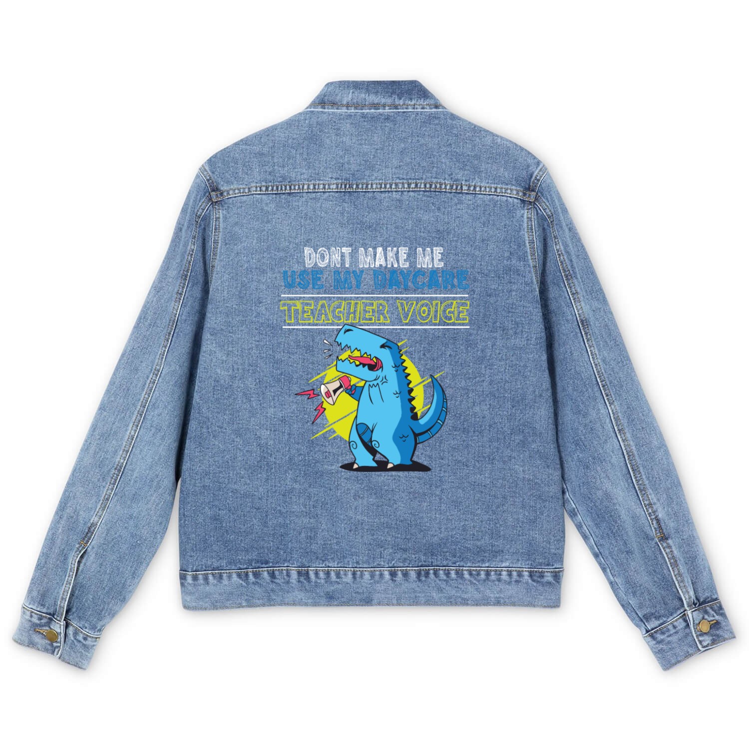 Daycare Teacher Men's Denim Jackets