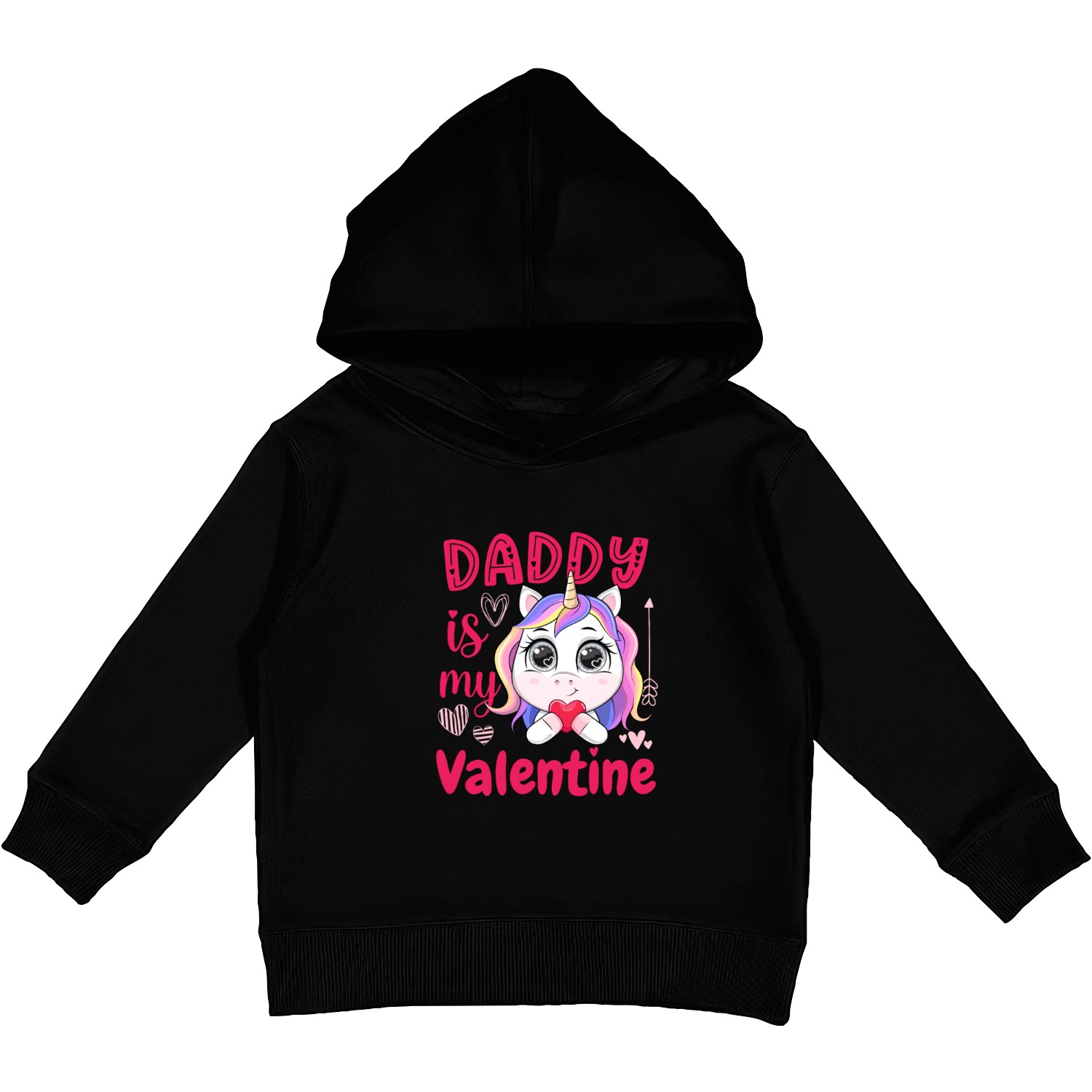 Valentine For Daughter From Dad is my valentine Kids Pullover Hoodies