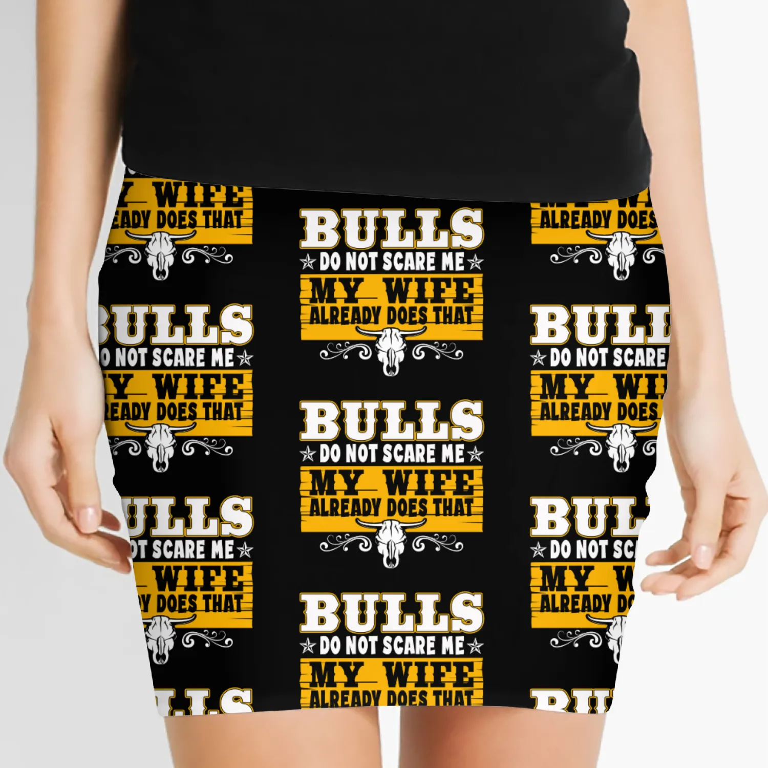 Rodeo Clown | Rodeo Cowboy Western Profession Women's Mini Skirts