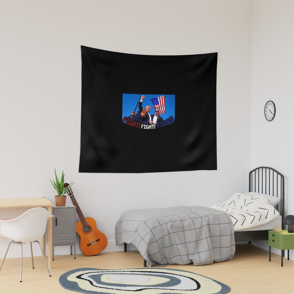 Trump Lives Tapestry, Trump 2024, Political Tapestry, For Home and Living, US Election for Decoration