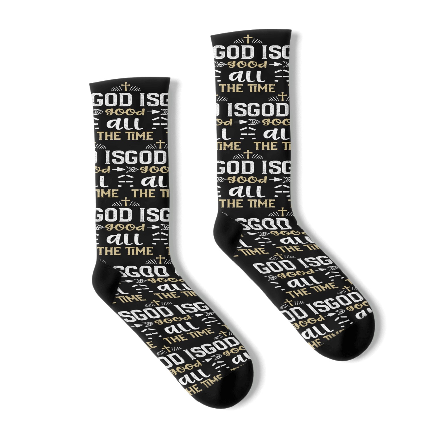 God is good all the time - Jesus Socks