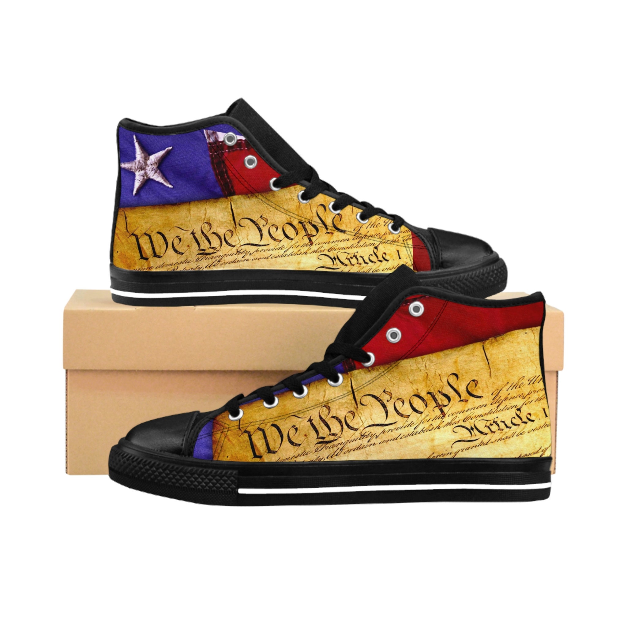 Retro Constitution High-top Sneakers