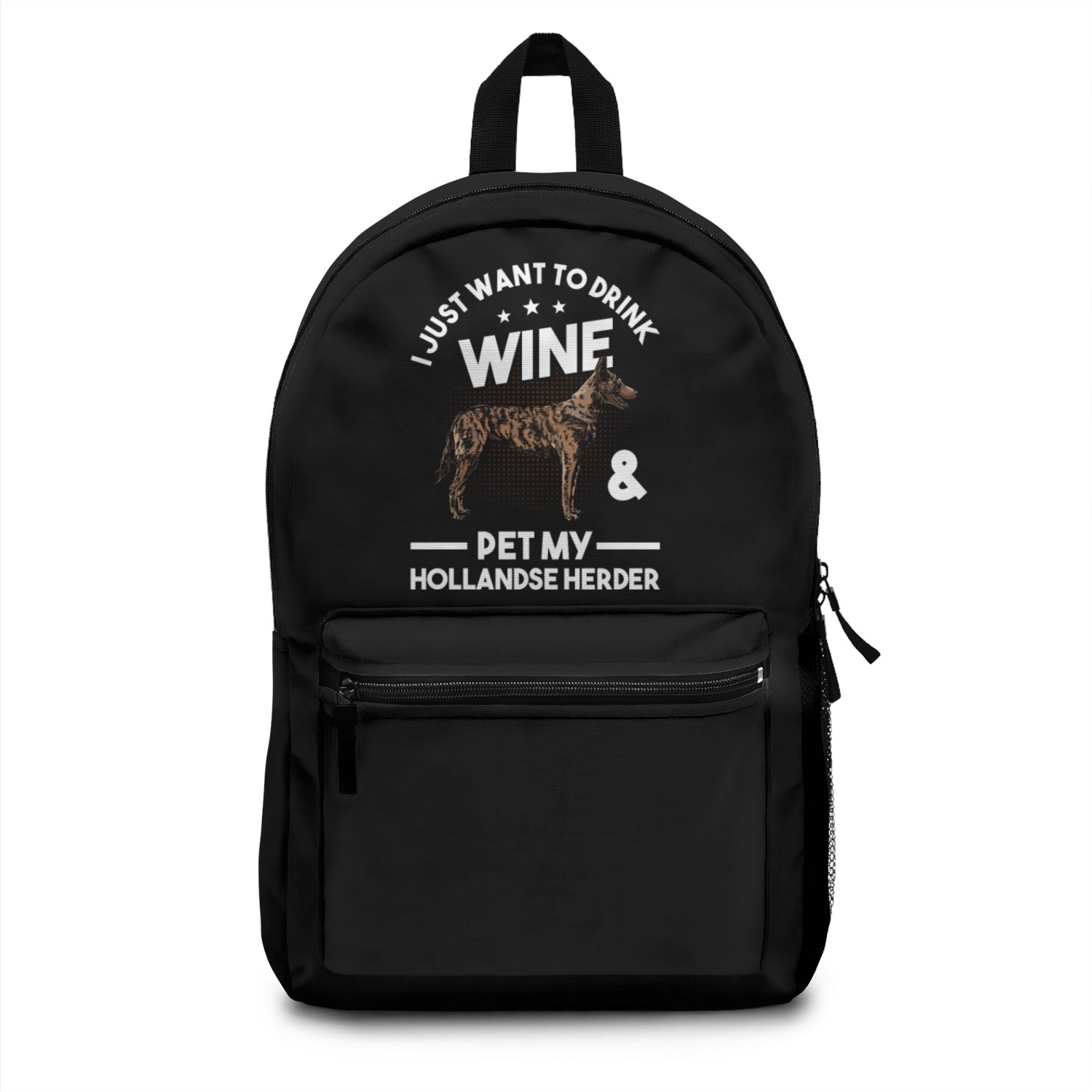 Hollandse Herder And Wine Backpacks
