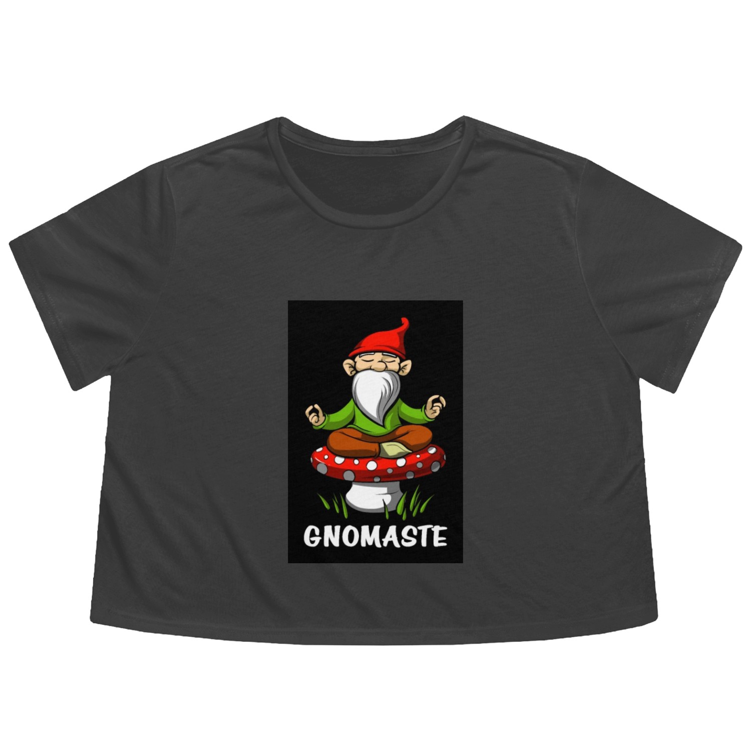 Gnomaste Yoga Gnome Flowy Cropped Tees