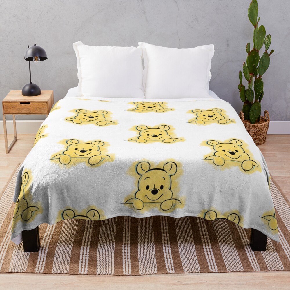 Peek-a-pooh Throw Blanket