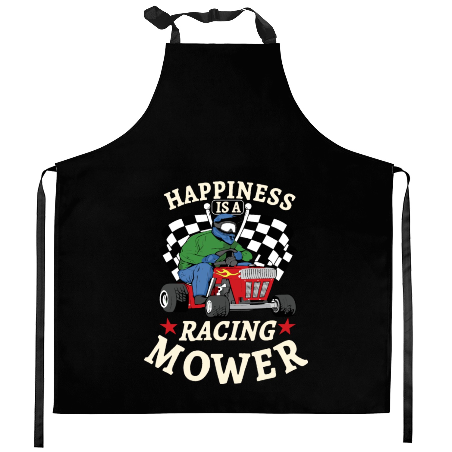 Lawn Mower Racing Gardener Racing Lawnmower Kitchen Aprons