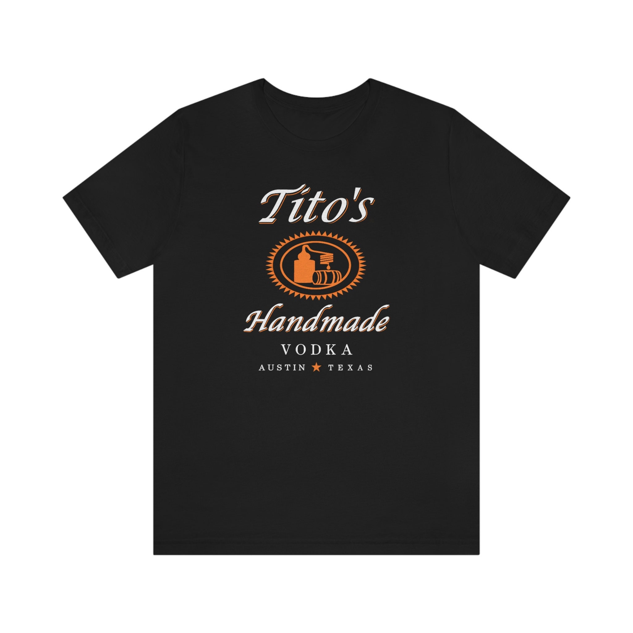 Tito shirt, TITO'S Handmade Vodka Cotton Short Sleeve Shirt, Comfortable and Hyperhidrosis shirts For Unisex, Casual Drink Inspired Shirt