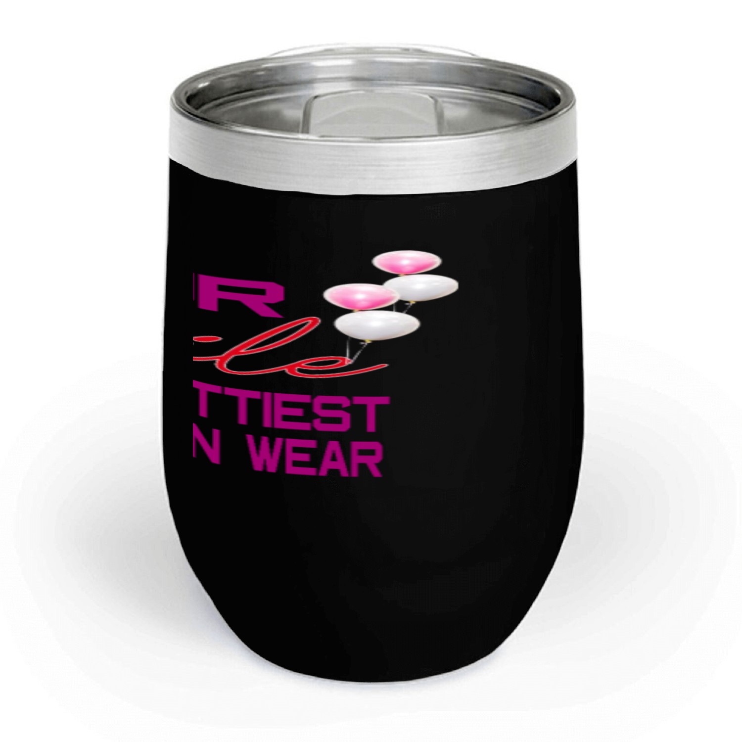 Marie the cat - Your Smile is the prettiest thing Chill Wine Tumblers