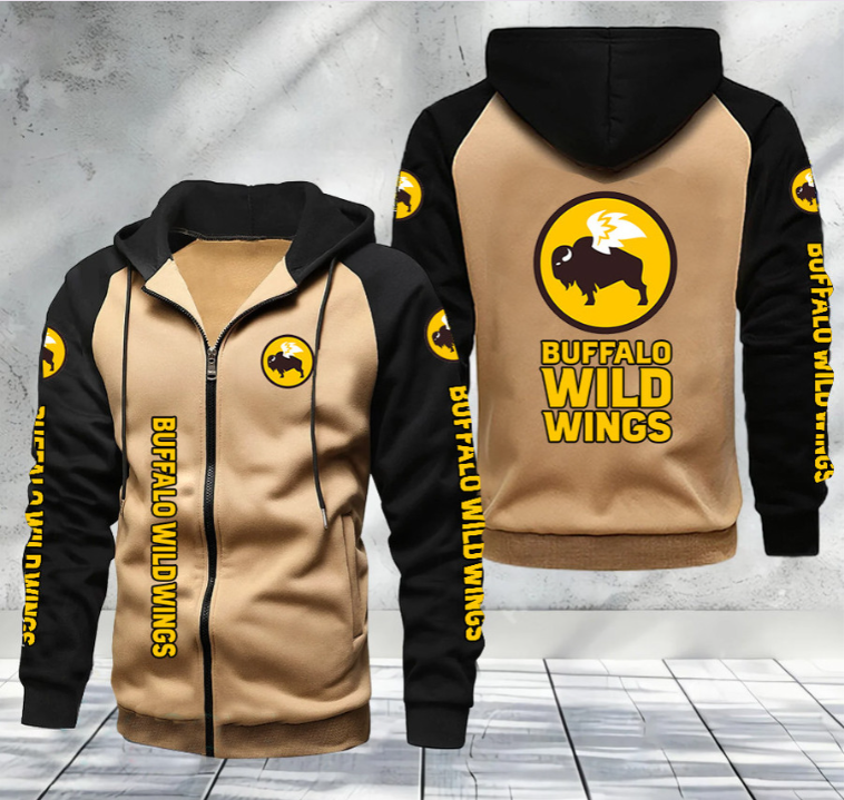 Buffalo Wild Wings Raglan Full Zip Hoodies