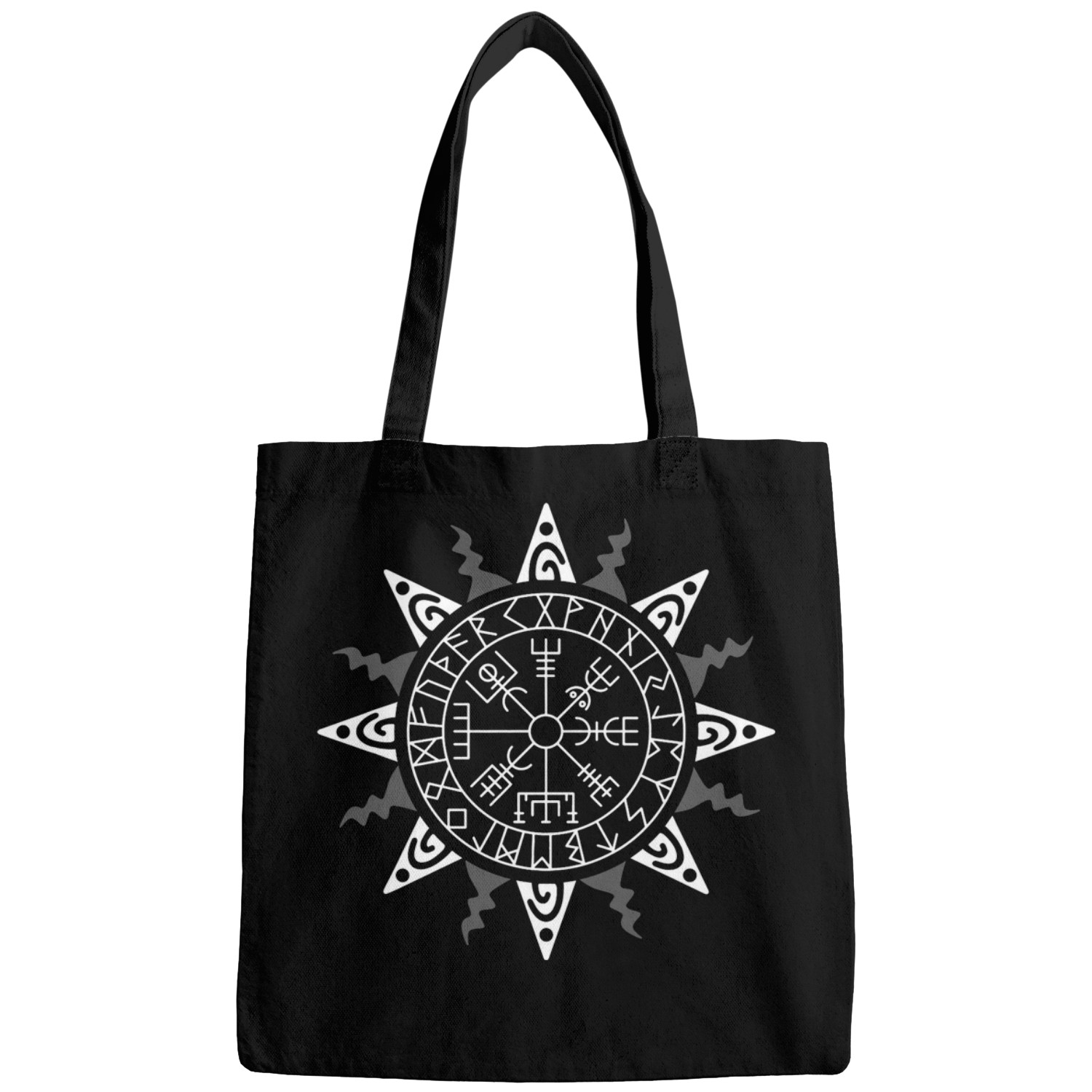 Ancient Viking Symbol Magical Icelandic Wayfinder Vegvisir Bags