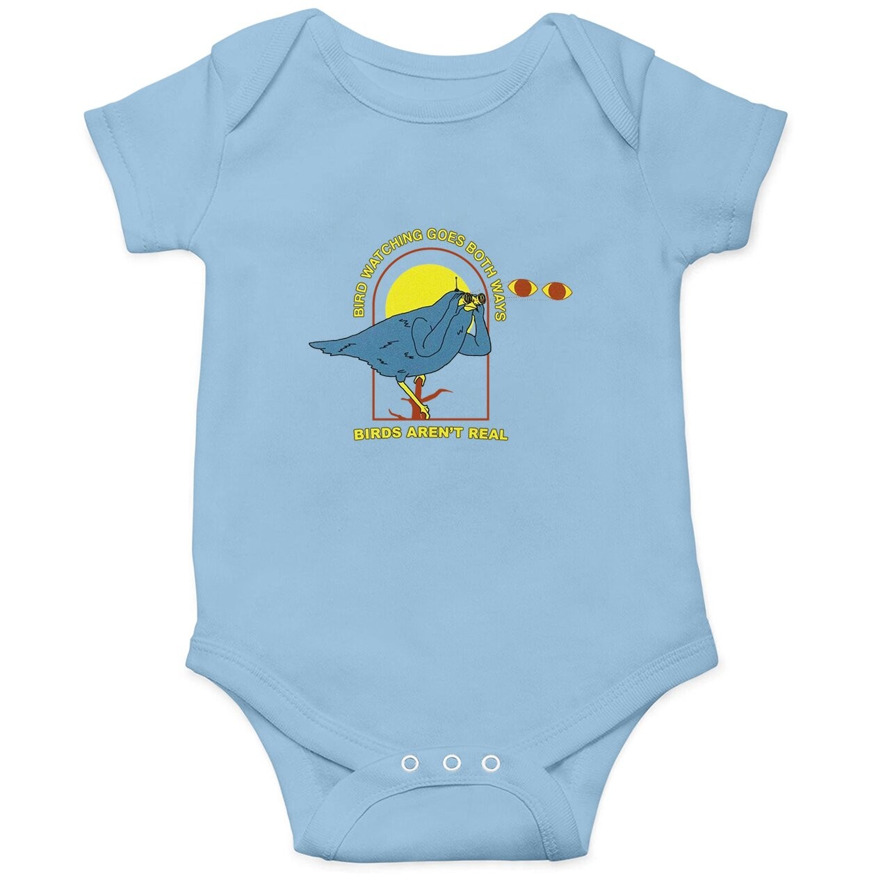 Birds Aren't Real Bird Watching Baby Bodysuit