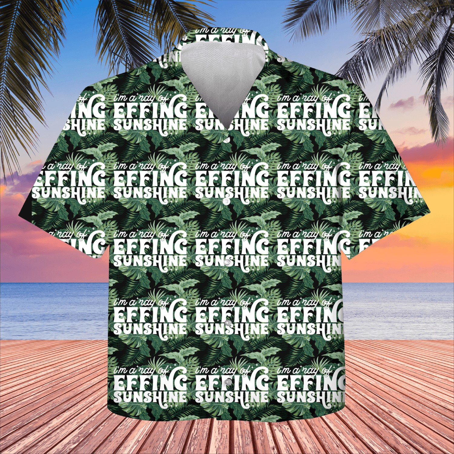 Im a Ray Effing Sunshine Kids Hawaiians