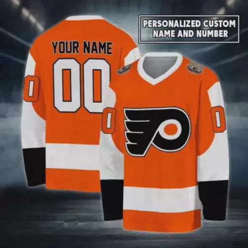 Custom Ice Hockey , Philadelphias Flyers Team Hockey Club Hockey Shirt