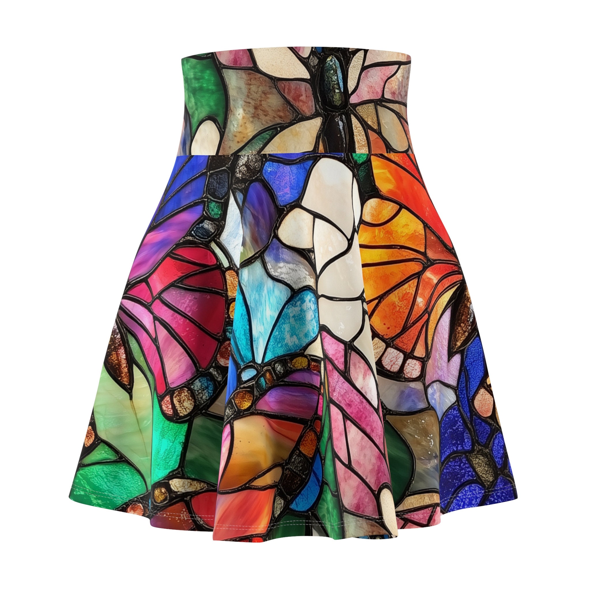 Butterfly Women's Skater Skirt (AOP)