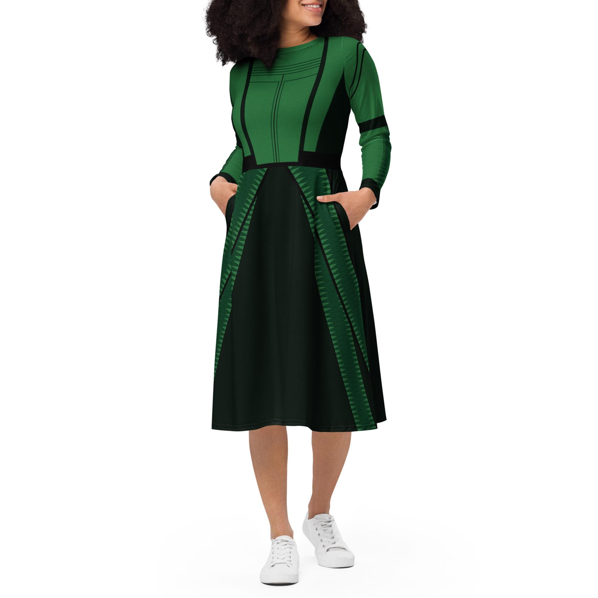 Mantis Costume Long Sleeve Dress - Halloween Dress - Cosplay Costume