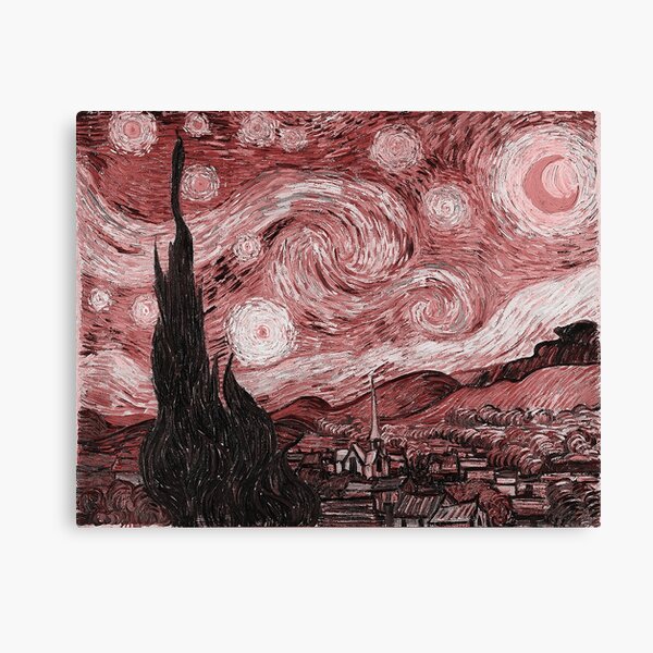 Pink Starry Night Canvas