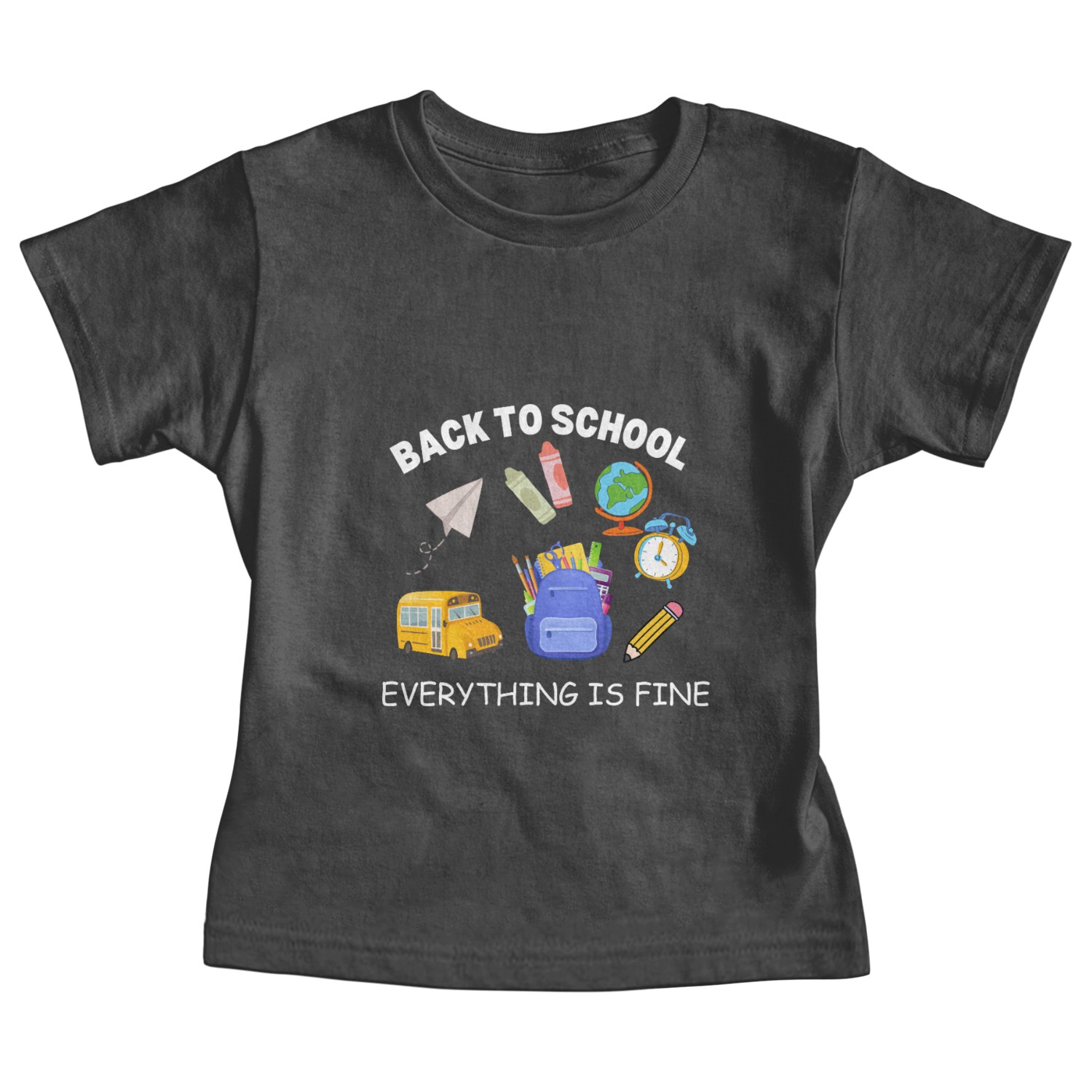 It's Fine I'm Fine Everything Is Fine Teacher Shi Baby Tees