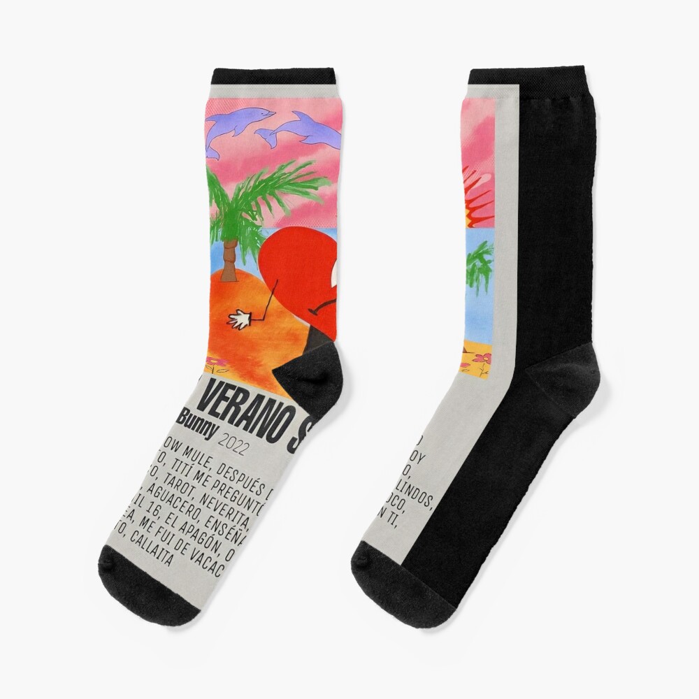 Bad bunny Cute Cotton Socks, Cute & Cozy Gift for Unisex, Trending Fashion Gifts