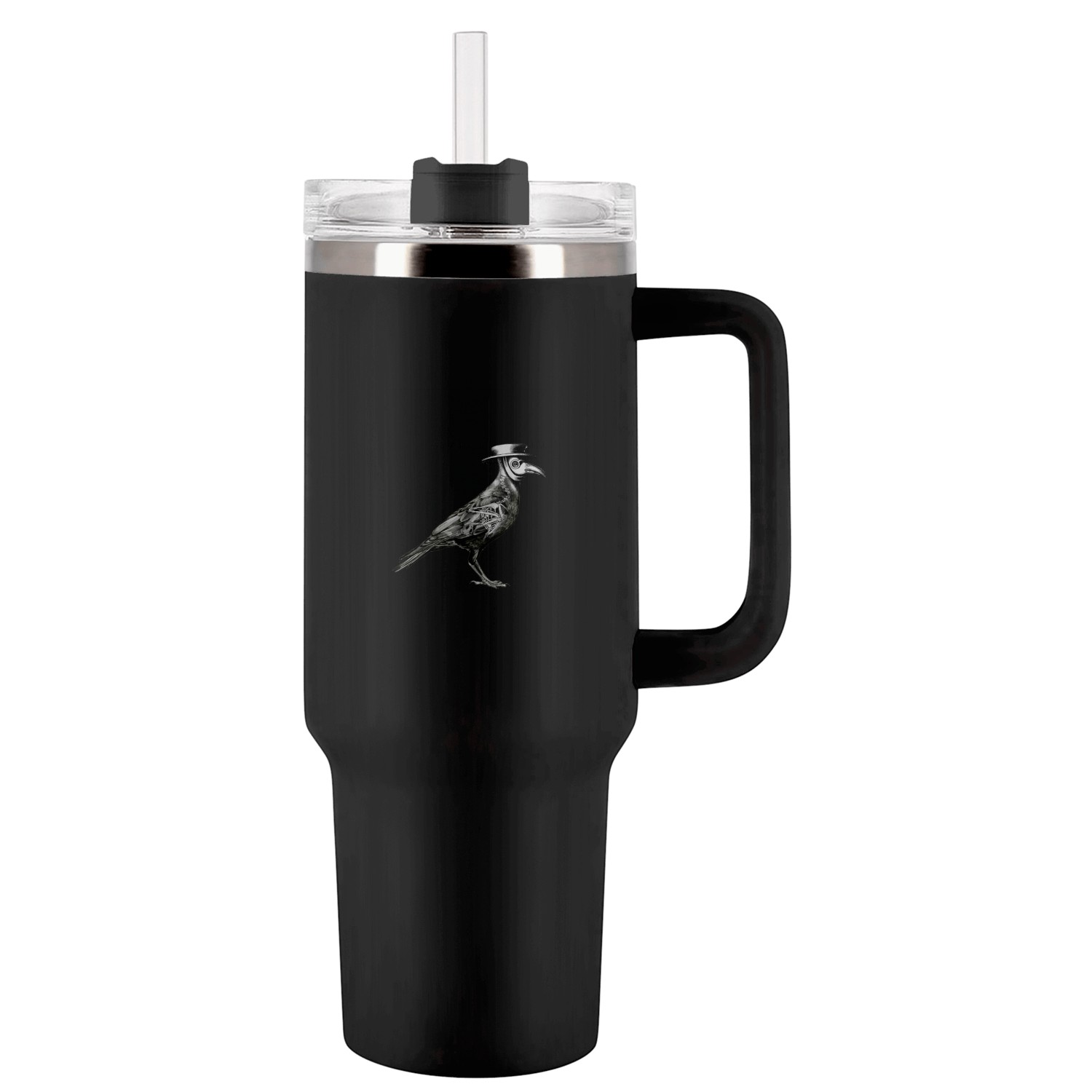 The Plague Raven Tumblers 40 Oz With Handle