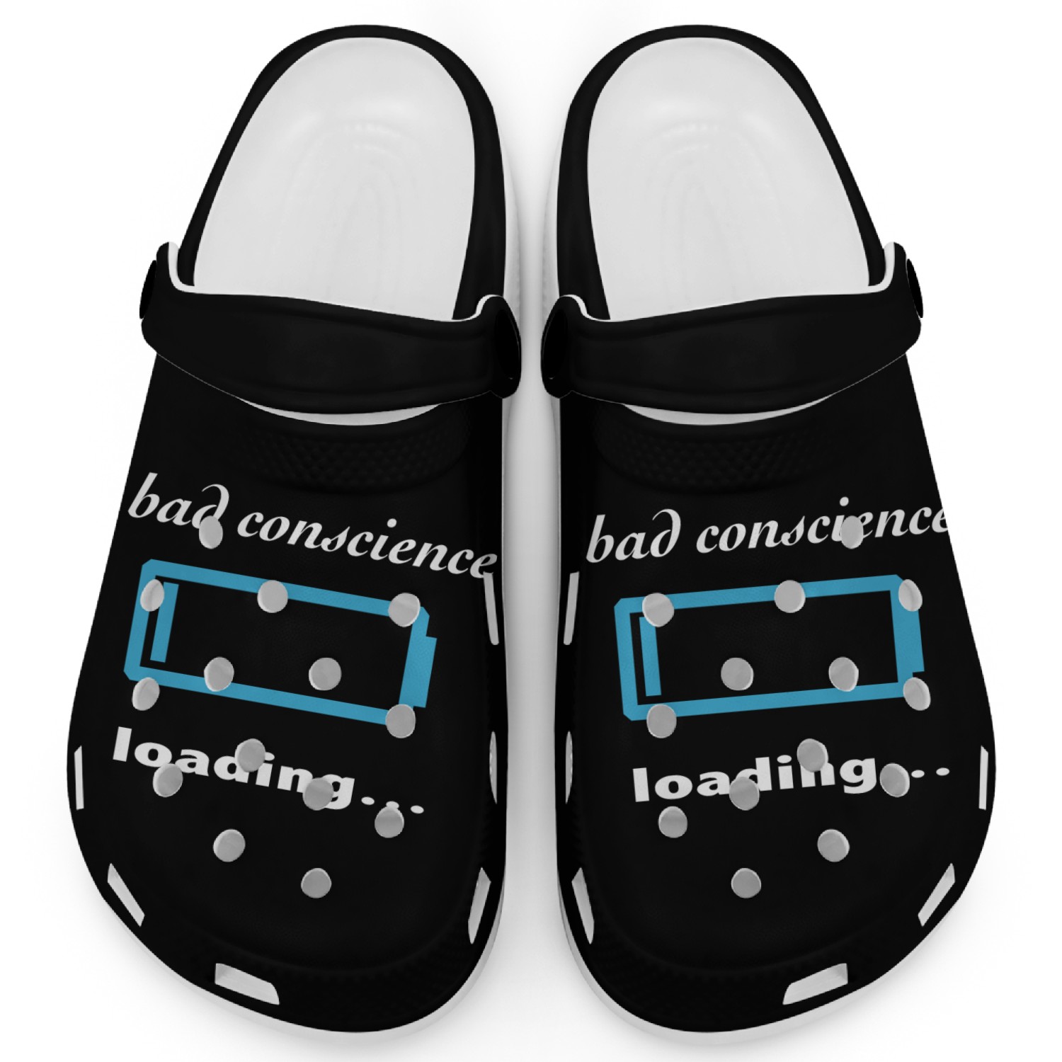 bad conscience loading... Clogs