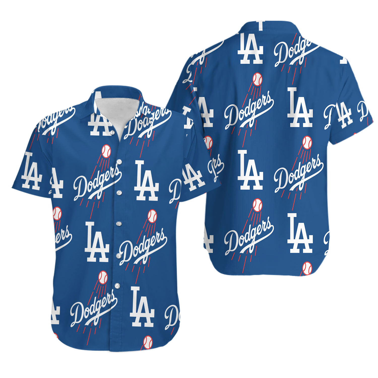 Aloha LA Dogers Hawaiian Shirt Baseball Fans Gift