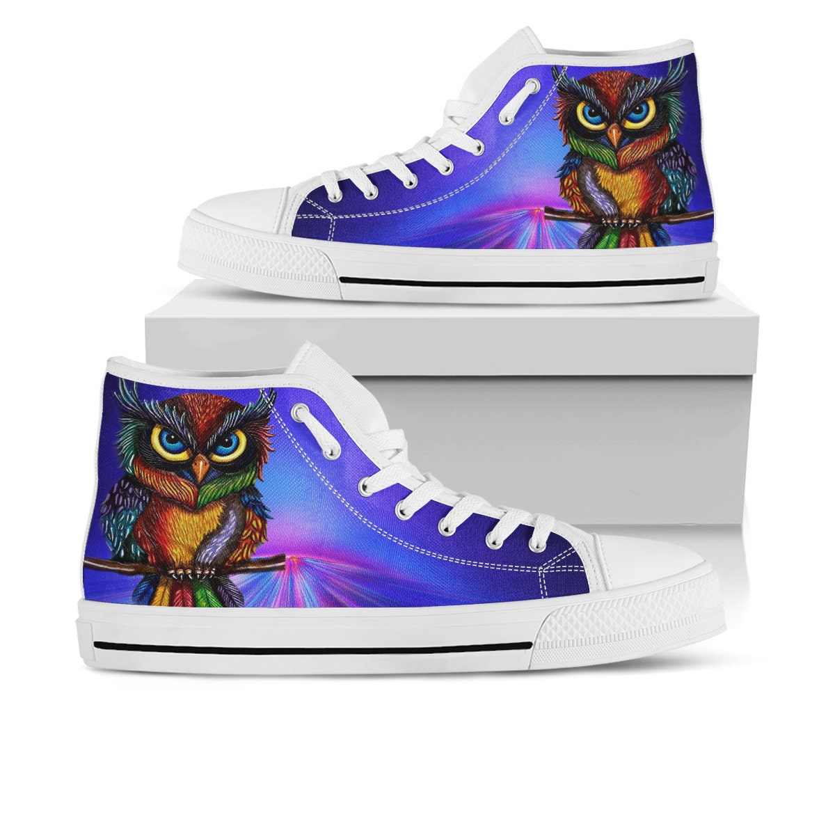 Owl Shoes, Owl High Top Sneaker