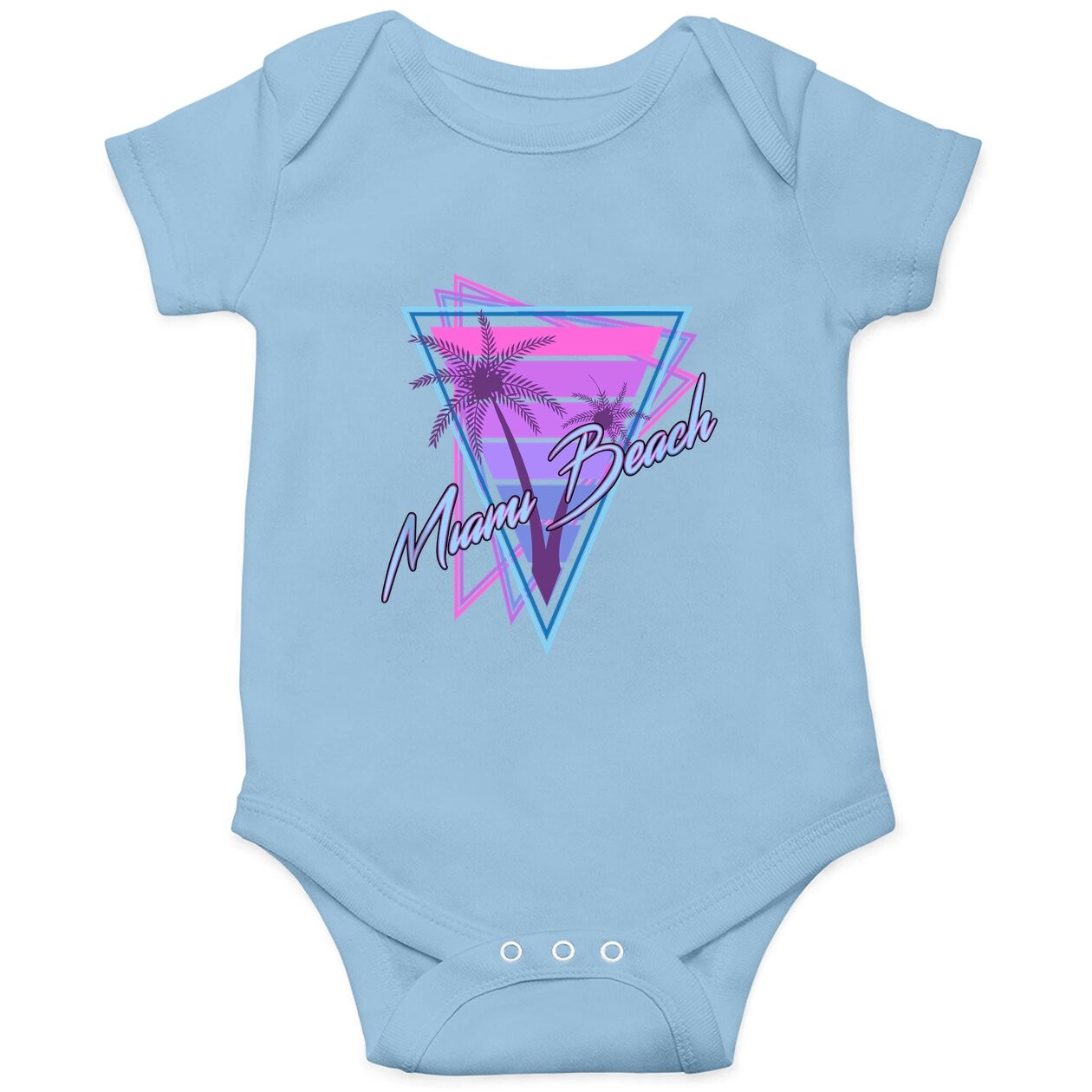 Baby Bodysuit Miami Beach Vintage 80s
