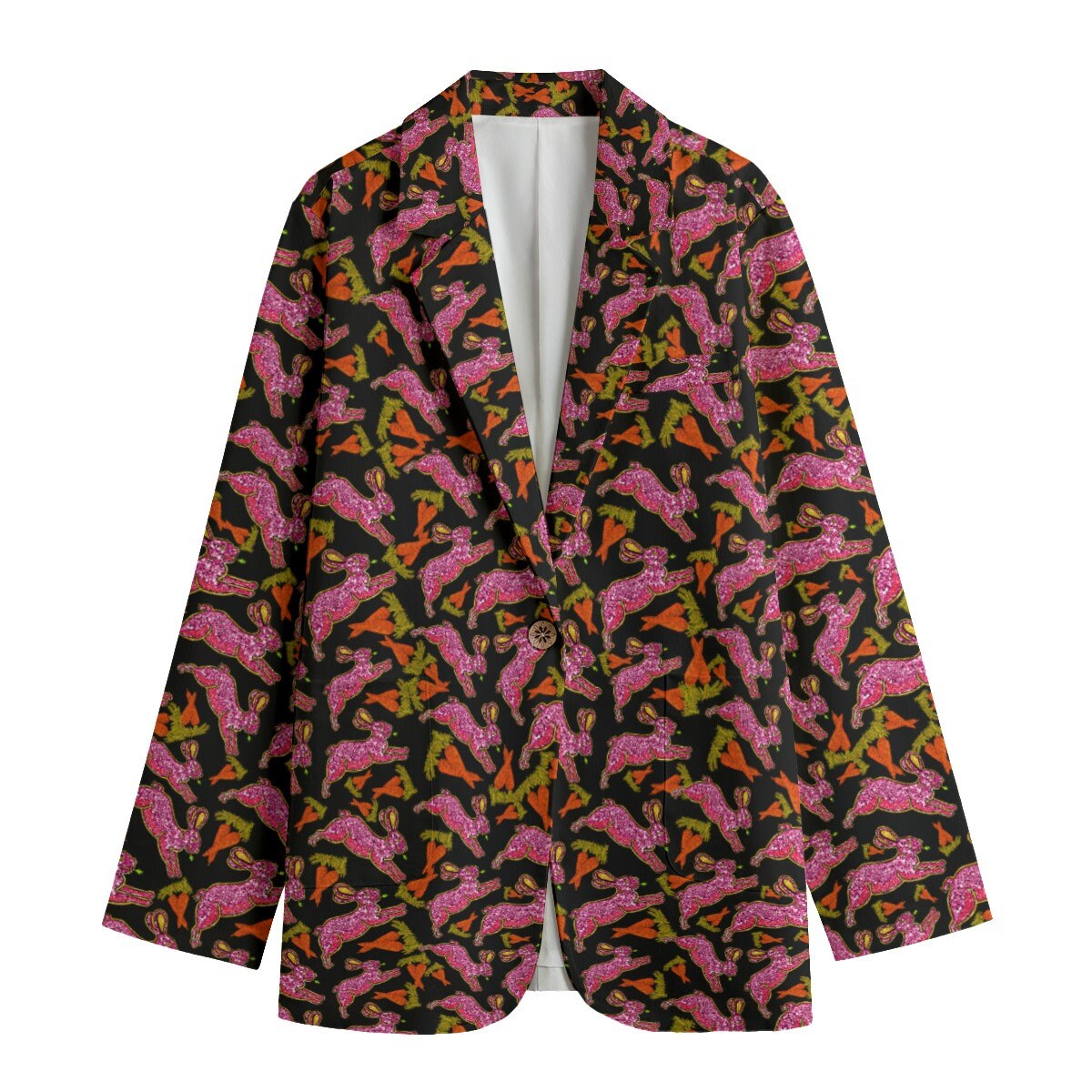 Women's Leisure Blazer, Easter Bunn, Easter Bunny Blazer, Easter Blazer, Bunny Blazer, Rabbits Blazer, Bunnies Blazer, gift