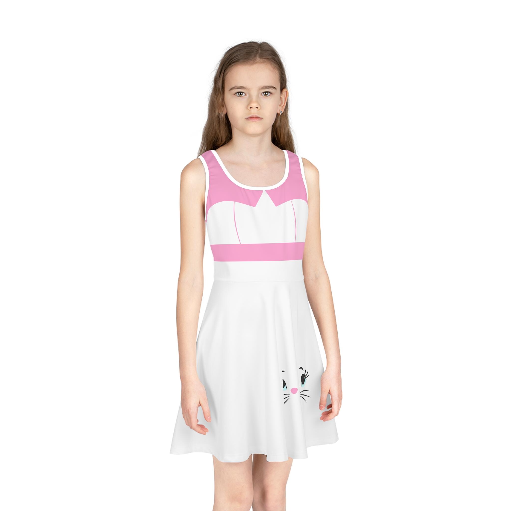 Girls' Sleeveless Kitty Women's Skater Dress