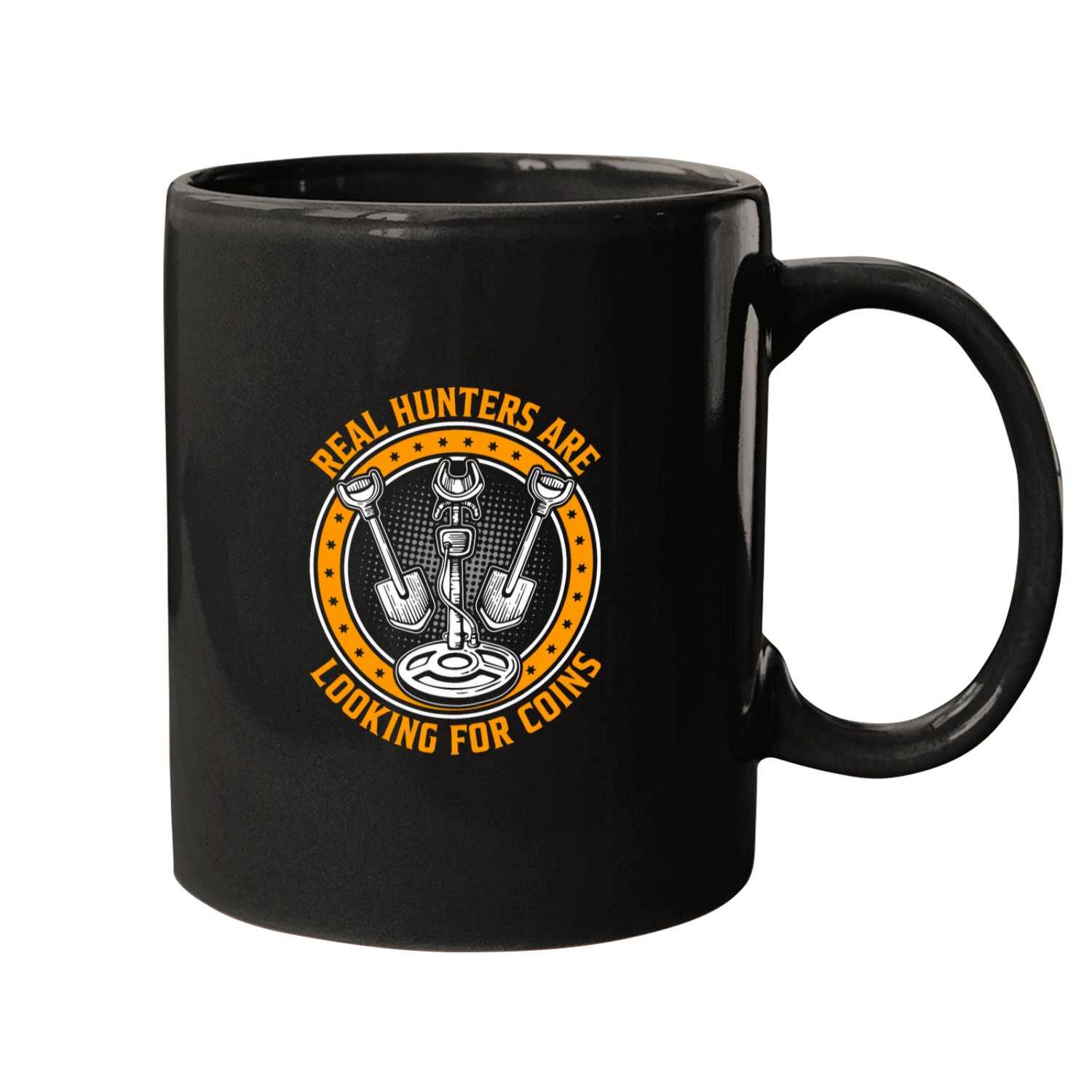 Real Hunters Are Looking For Coins Mugs