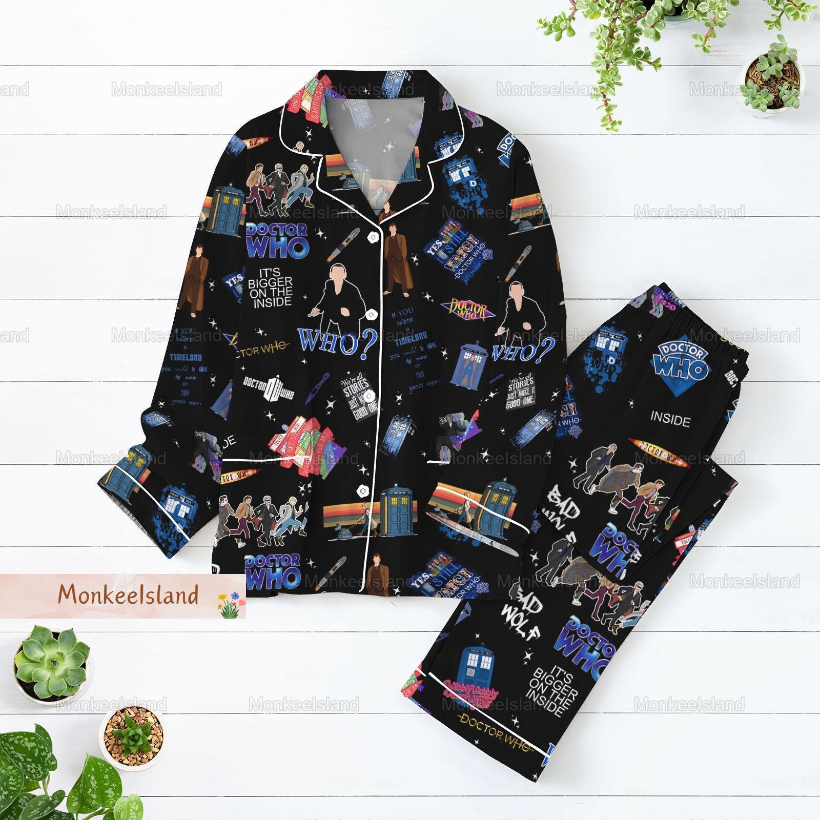 Doctor Who Pajamas, Doctor Who Women Pajamas, Doctor Who Pajamas Set