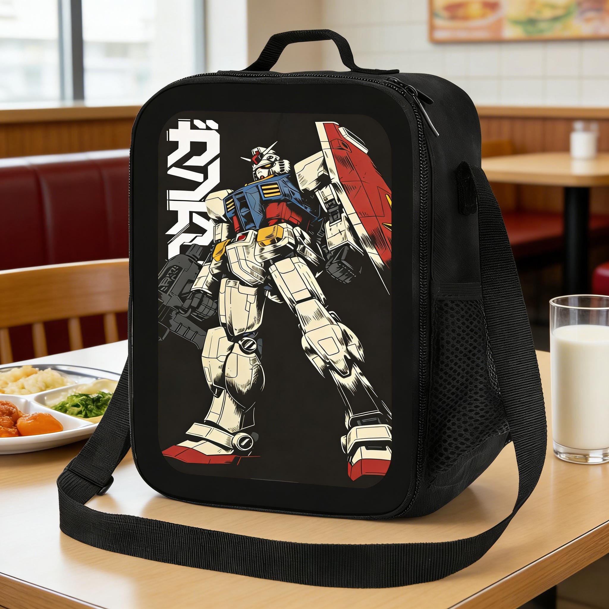 Gundam RX-78-2 Insulated Lunch Bag, Mecha Anime Cooler Tote for Fans