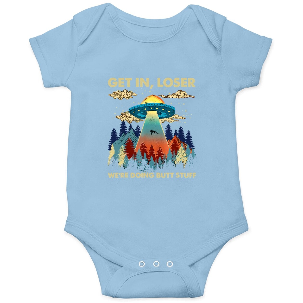 Get In Loser Alien Ufo Baby Bodysuit