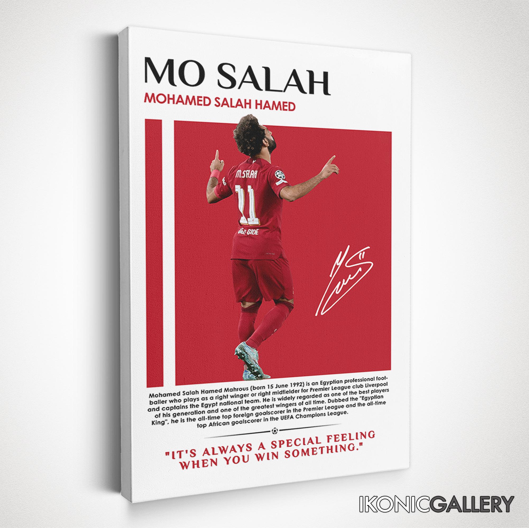 Mohamed Salah Canvas Art, Liverpool Football Legend Wall Art