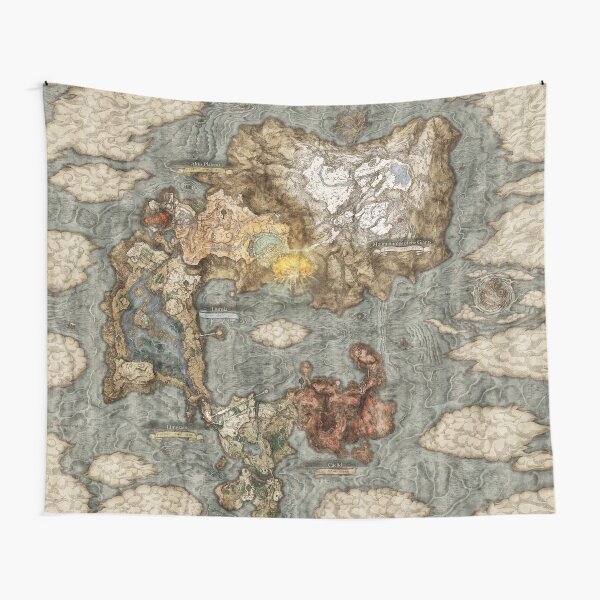 The Lands Between - Elden Ring World Map Tapestry