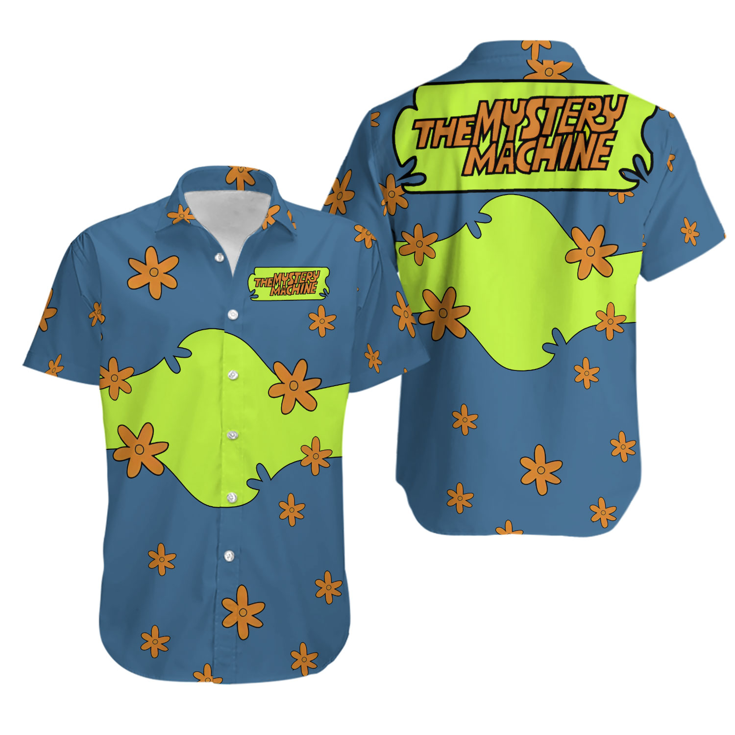 The Mystery Machine Scooby Doo Costume Halloween Hawaiian Shirt