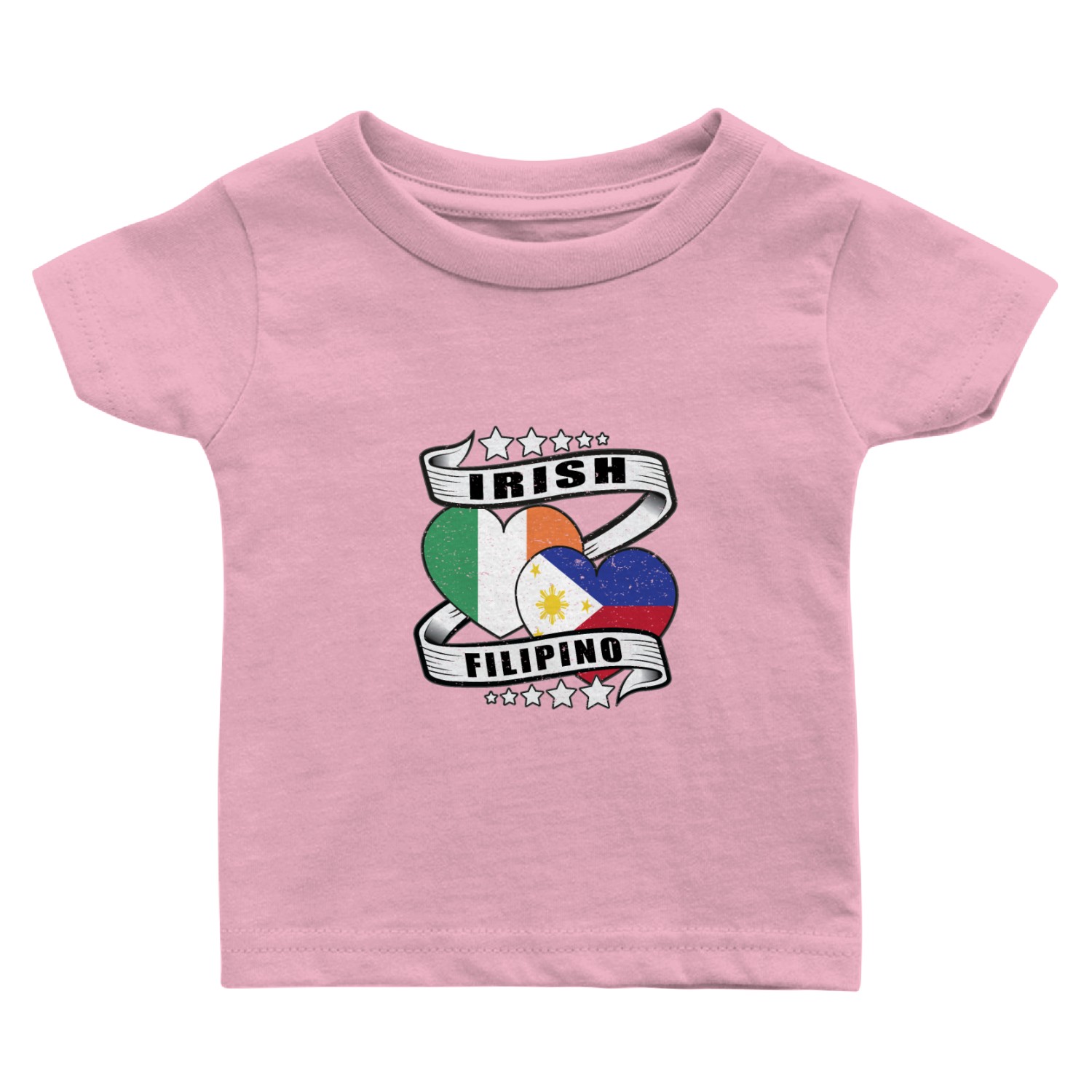 Half Irish Half Filipino Flag Baby T Shirts Irish Filipino