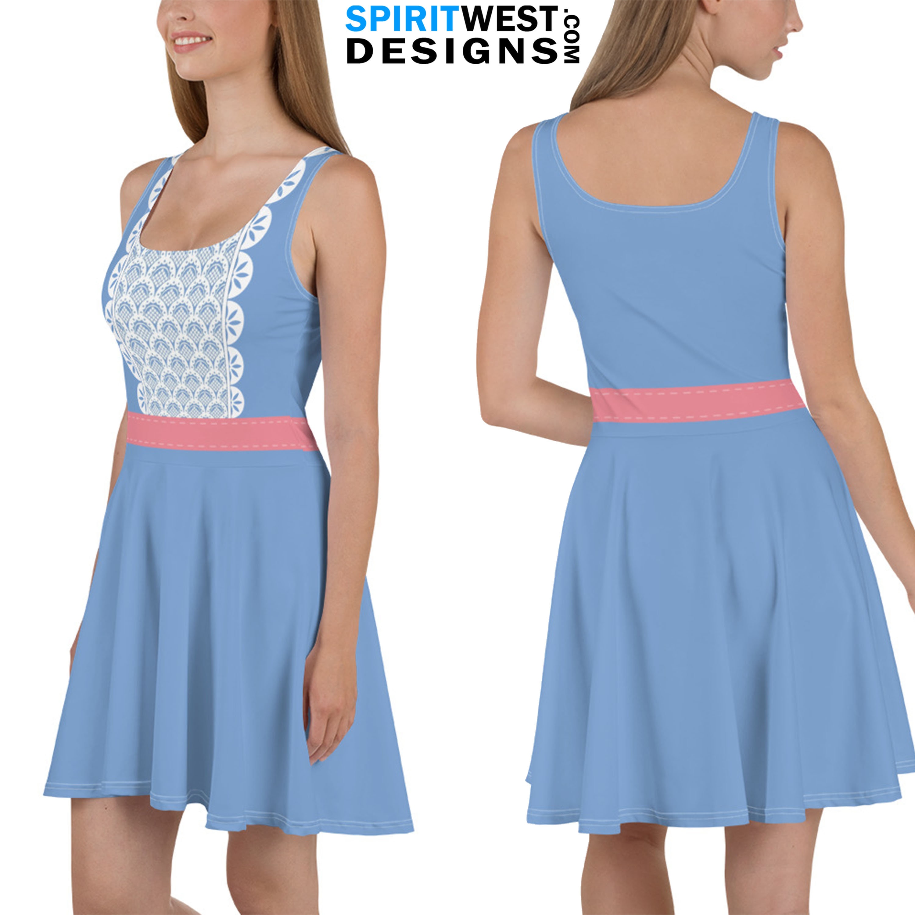 Bo Peep Costume Skater Dress, Toy Story Doll Cosplay Halloween Gymnastics Dance