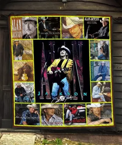 Alan Jackson Fleece Blanket | Christmas Gift | Gift Idea For Fans