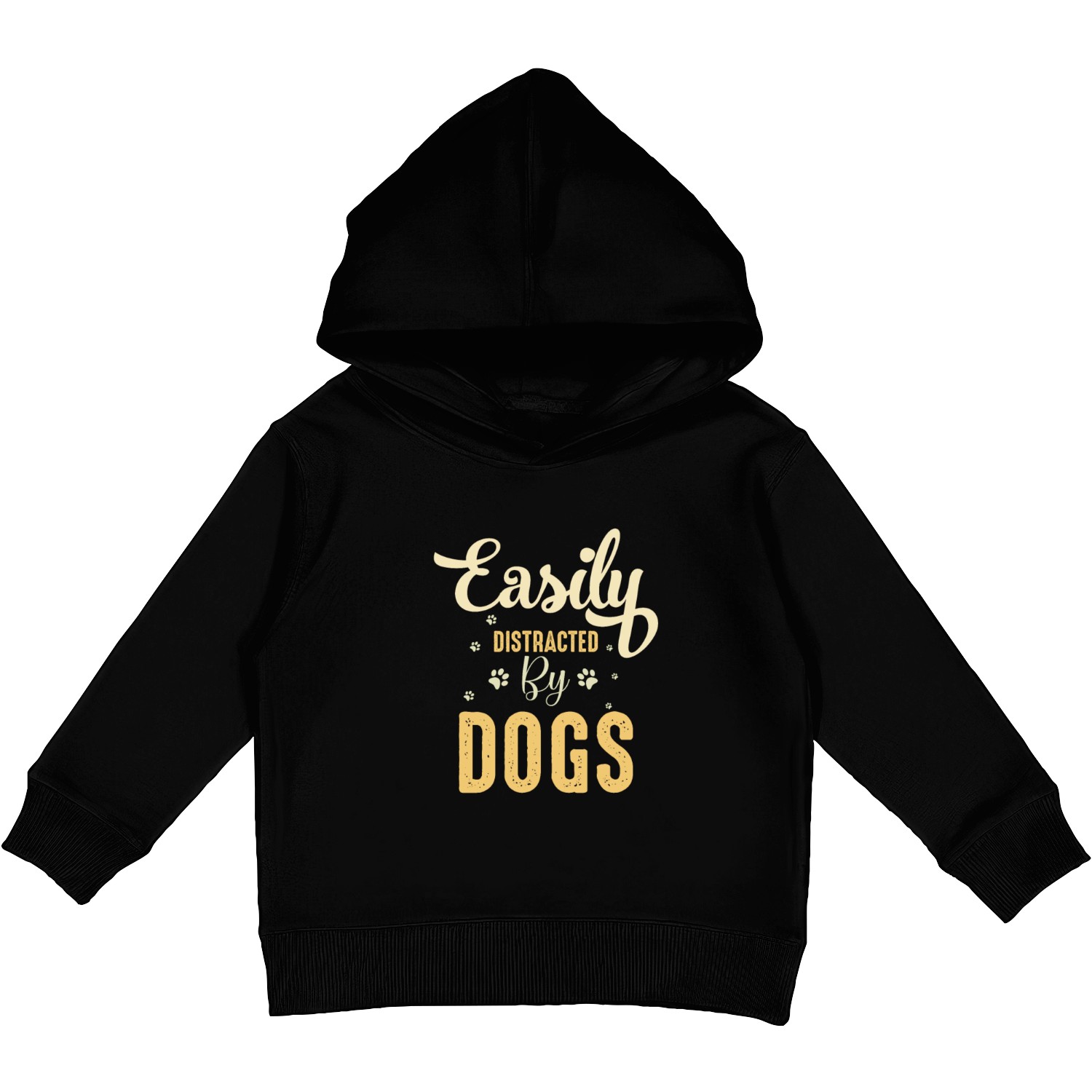Easily Distracted by Dogs Owners Pet Lover Gifts Kids Pullover Hoodies