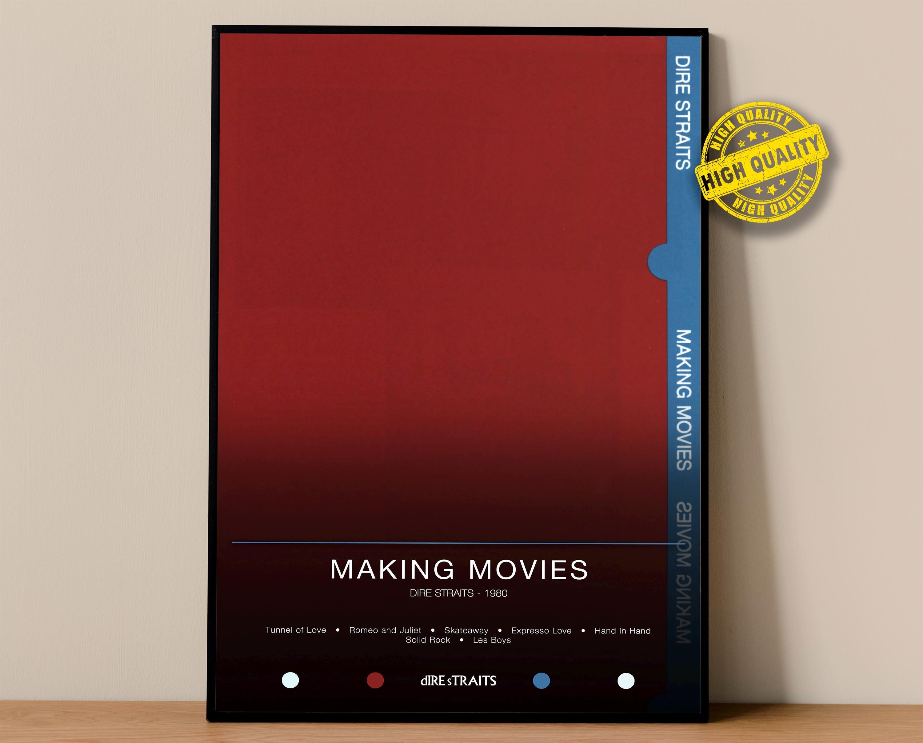 Dire Straits Poster | Making Movies Poster | Album Poster Prints | Wall Decor Posters