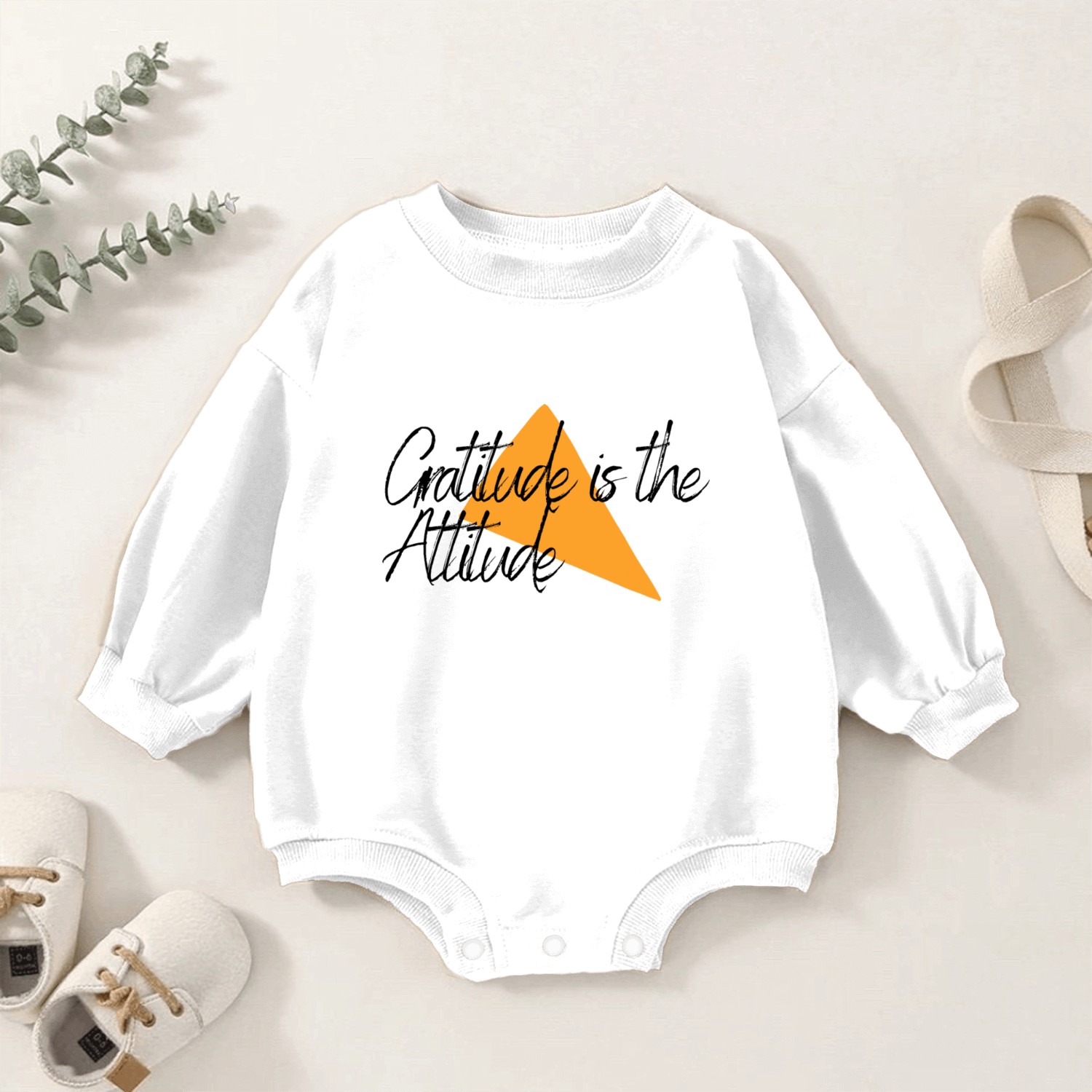 Gratitude Mindset Baby Romper Sweatshirts