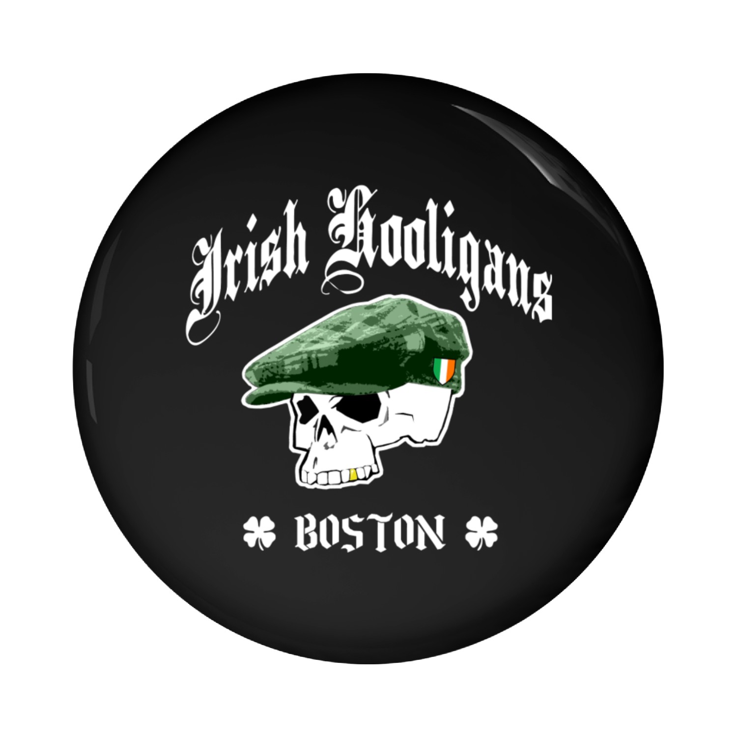 Irish Hooligans Boston Pin Buttons
